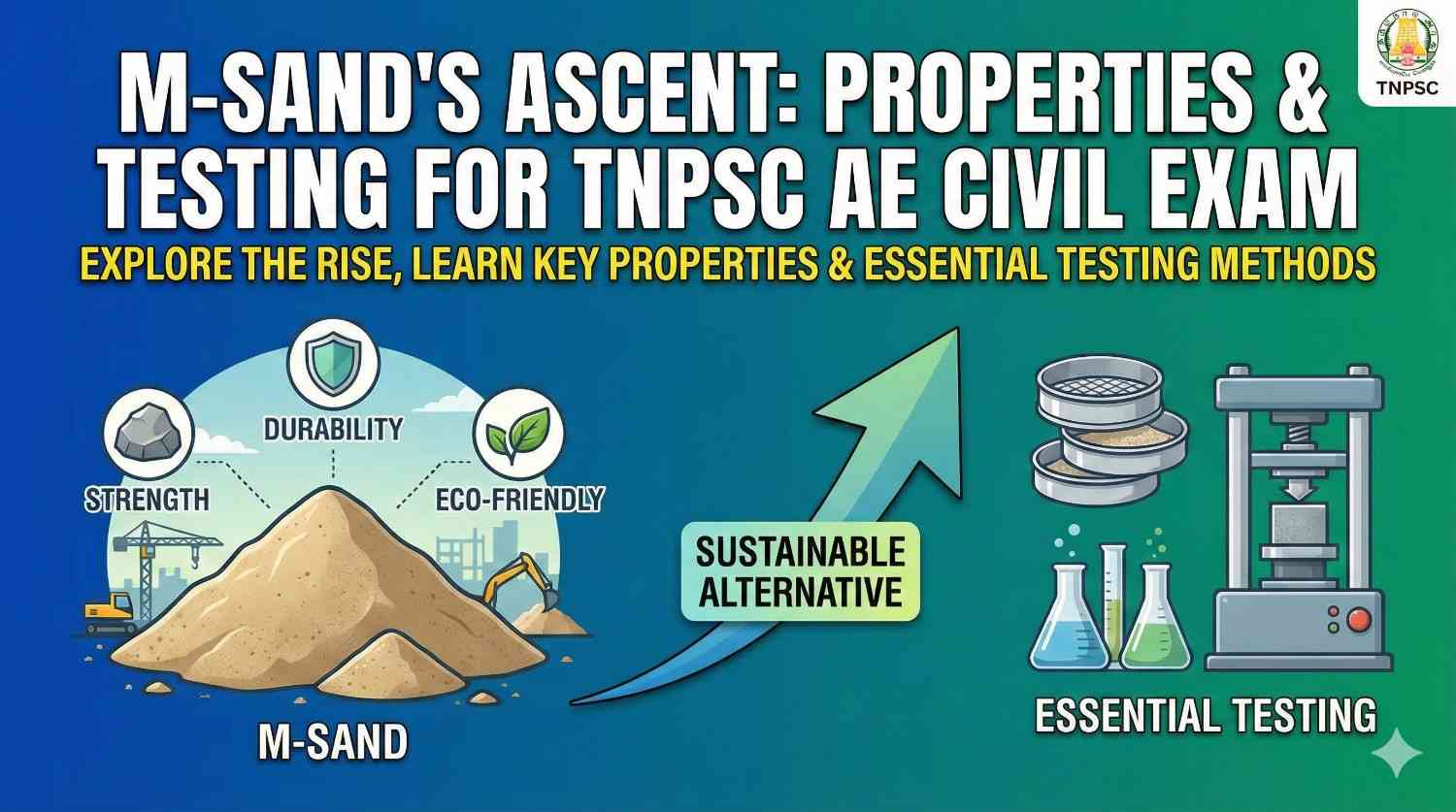 M-Sand: Properties & Testing for TNPSC AE Civil Exam