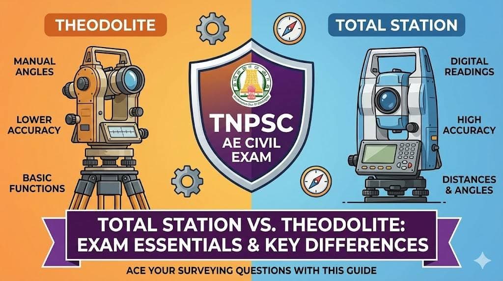 Total Station vs. Theodolite: TNPSC AE Civil Exam Essentials