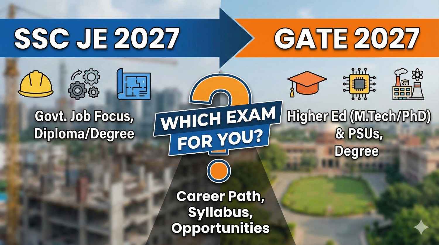 SSC JE vs GATE: Which Exam Should You Focus on in 2027