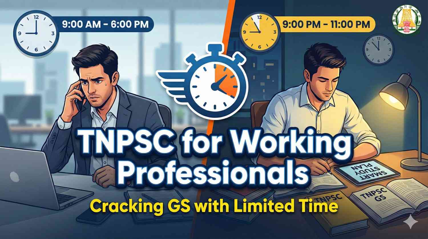 TNPSC for Working Professionals: Cracking GS with Limited Time